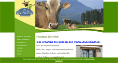 Desktop Screenshot of mondsee-biomilch.at